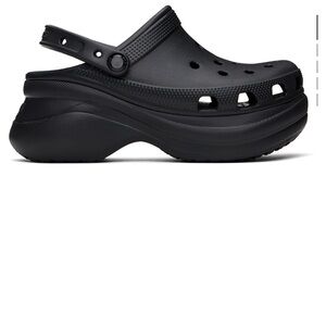 Black Platform Clogs